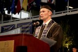 Michael Dey served as the student speaker at the May 25 West Hills College Lemoore Commencement. Dey was the school's student body president in 2017-18.